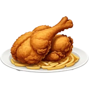 Fried chicken sticker