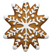 Gingerbread snowflake sticker