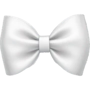 White bow sticker