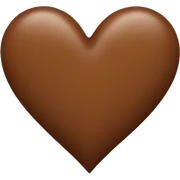 Brown Heart sticker