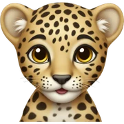 baby leopard  sticker