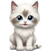 Ragdoll kitten  sticker