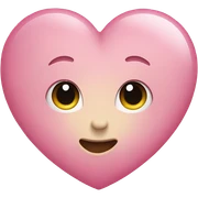 Cute heart sticker