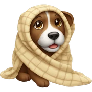 animal -wrapped-in-a-blanket sticker