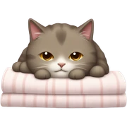 Cozy cat sticker