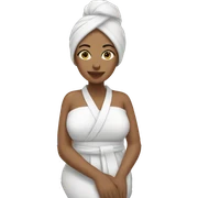 Woman at spa sticker