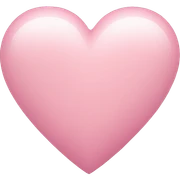 Pastel pink heart sticker