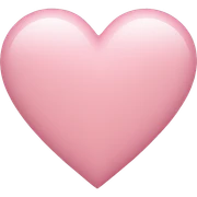 Light pink heart sticker