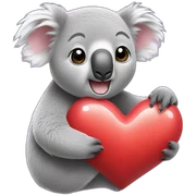 Koala Heart sticker