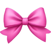 Pink bow sticker