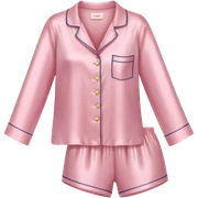 Light pink silk pyjamas set sticker