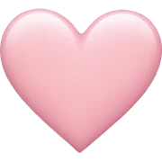 light pink heart sticker