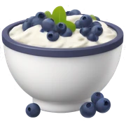 yoghurt bowl with grapes and blueberries sticker