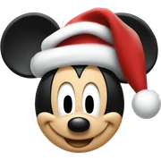 Mickey mouse christmas sticker