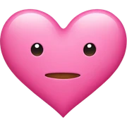 Pink heart sticker