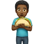 eating tacos sticker