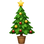 Christmas tree sticker