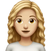 Light brown hair white girl sticker