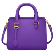 Purple designers small bag sticker