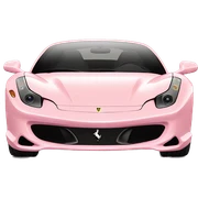 Pastel Pink Ferrari sticker