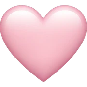Light pink heart sticker