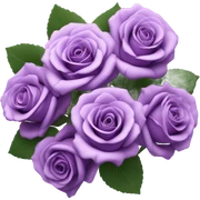 purple rose bouquet  sticker