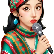 Colorful Singer sticker