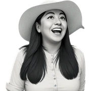 monochrome portrait of girl sticker
