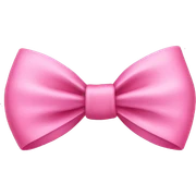 pink bow sticker