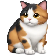 Fat calico sticker