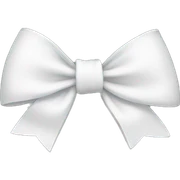 white bow sticker