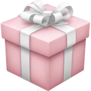 Light pink Christmas gifts under a white Christmas tree  sticker