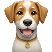 Dog with his eyes closed  sticker
