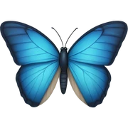 BLUE BUTTERFLY sticker