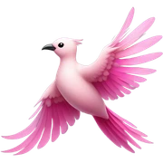 Pink bird  sticker