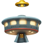 UFO christmas sticker