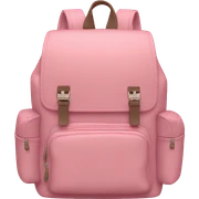 backpack soft pink color  sticker