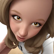 realistic portrait of girl sticker