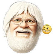 white haired boy with glasses sticker