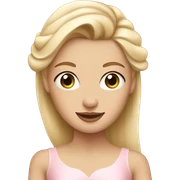 Blonde ballerina sticker