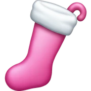 Pink stocking  sticker