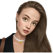 realistic portrait of girl sticker
