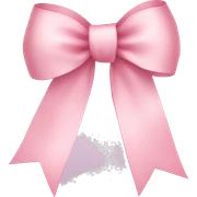 light pink ribbon bow sticker