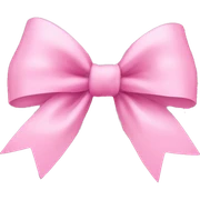 pink bow sticker