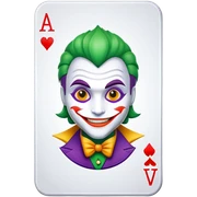 Joker card sticker