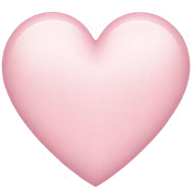 light pink heart  sticker