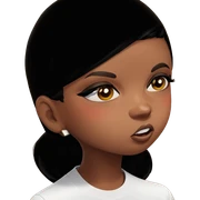 dark-skinned girl in white shirt sticker