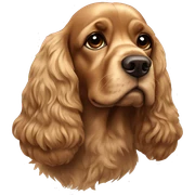 Cocker spaniel sticker