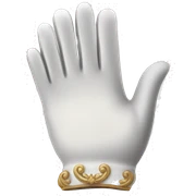 Bridgerton Inspired Emoji : White Gloves – Representing the high society, formality, and etiquette of the ton. sticker
