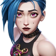 jinx from league of legends sticker